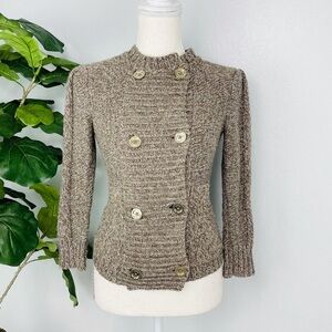 JUICY COUTURE VINTAGE WOOL CASHMERE BLEND FOUBLE BREAST BUTTON COAT JACKET